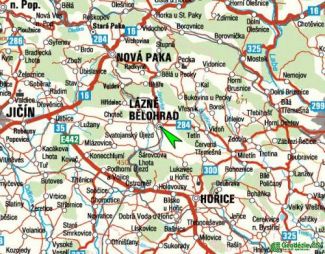 Mapa Lázně Bělohrad 4